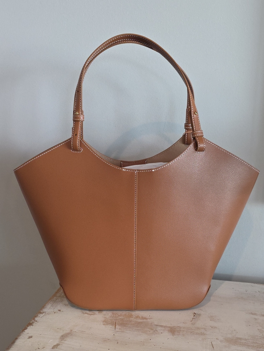 Quince Rowan Tote In Cognac - Picture 4 of 12